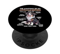 Proprietario di un cane da pastore australiano T Cani da PopSockets PopGrip Adesivo