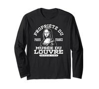 Propriété du Musée du Louvre La Joconde (Monna Lisa) Maglia a Manica