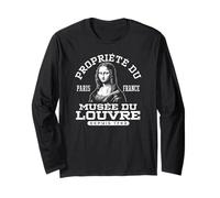 Propriété du Musée du Louvre La Joconde (Monna Lisa) Maglia a Manica