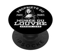 Propriété du Musée du Louvre La Joconde (Monna Lisa) PopSockets PopGrip Adesivo