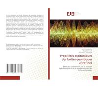 Propriétés excitoniques des boîtes quantiques ultrafines: Effets du confinement, de la pression hydrostatique et de la température sur les états excitoniques