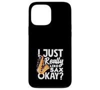 Proprio come Sax Saxophone Orchestra Jazz Band Custodia per iPhone 13 Pro Max