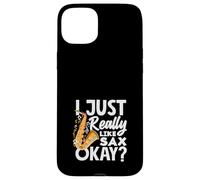 Proprio come Sax Saxophone Orchestra Jazz Band Custodia per iPhone 15 Plus