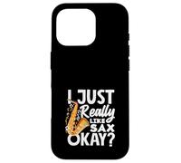 Proprio come Sax Saxophone Orchestra Jazz Band Custodia per iPhone 16 Pro
