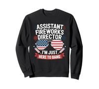 Proprio Qui a Bang Assistant Fireworks Director 4 luglio Felpa