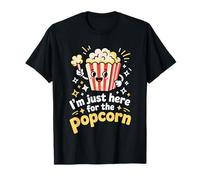 Proprio Qui per Gli Amanti del Cinema Divertente Popcorn Maglietta