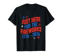 Proprio Qui per i fuochi d'artificio 1776-2026 Anniversario Maglietta