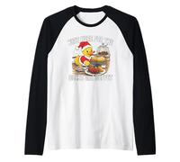 Proprio Qui per Le Anatre e Buffet Nave da Crociera Divertimento Vacanza Maglia con Maniche Raglan
