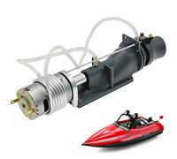 Propulsore Per Barca RC, Set di Spinta Pompa Jet Per Barca RC Propulsore Grigio da 26mm con Tubo Radiatore Motore a Spazzole 540 Per Barca Jet Drive RC Accessorio Fai da Te