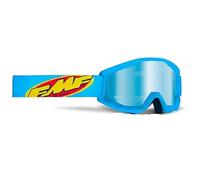 PRORACER FMF Powercore Occhiali da Motocross, Enduro, MTB, Sci, Snowboard, Supermotard, Offroad (Blu)