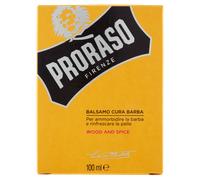 Proraso Balsamo Cura Barba Wood and Spice, 100ml, Balsamo barba uomo per nutrire e ammorbidire la pelle ottenendo immediato sollievo, Made in Italy