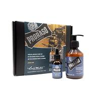 PRORASO Azur Lime Special Beard Care Set cofanetto regalo: shampoo da barba Azur Lime 200 ml + olio da barba Azur Lime 100 ml per Uomo