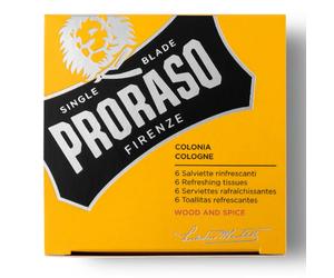Proraso Colonia Wood and Spice 6 pz Salviette