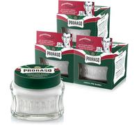 Proraso Crema Pre Barba Rinfrescante, 3 x 100ml, Crema barba pre-rasatura rinfrescante e tonificante con Olio d'Eucalipto e Mentolo, Made in Italy