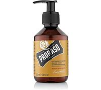 Proraso Detergente Barba Wood and Spice, 200ml | Azione purificante, Schiuma ammorbidente, Deterge in profondità, Fragranza legnosa e speziata, Made in Italy dal 1948