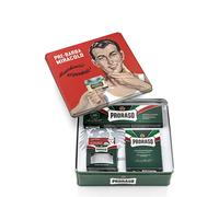 PRORASO Green confezione regalo balsamo dopobarba Green 100 ml + crema da barba Green 150 ml + crema pre-barba Green 100 ml + scatola