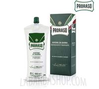 PRORASO Green Shaving Cream crema da barba con mentolo ed eucalipto 500 ml