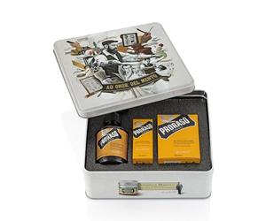 Proraso Set Barba Uomo Wood and Spice, Set ideale come regalo uomo contenente Shampoo da 200 ml, Olio 30 ml e Balsamo per la barba da 100 ml, Made in Italy