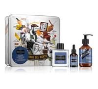 PRORASO Azur Lime Beard Wash confezione regalo shampoo per barba 200 ml + balsamo per barba 100 ml + olio per barba 30 ml + scatola uomo