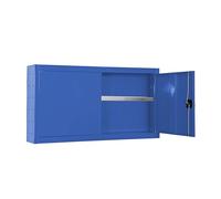 PROREGAL Armadio portautensili sospeso AMEGO | 1x ripiano | AxLxP 65x90x27,5cm | metallo | Chiusura con serratura | Blu | Armadio da officina