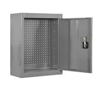 PROREGAL Armadio portautensili sospeso AMEGO | AxLxP 65x50x27,5cm | metallo | Chiusura con serratura | Grigio | Armadio da officina