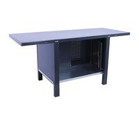 PROREGAL Banco da lavoro BUFFALO METAL con Armadio | AxLxP 83x120x73cm | Portata 700kg | Grigio | Tavolo da lavoro