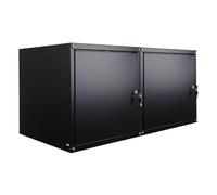 PROREGAL Mega Deal | 2x Armadietto metallo con serratura Cubic XL | AxLxP 45x45x45cm | Nero