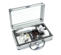 prorelax Manicure Pedicure Set Deluxe, per Uomini e Donne, Cura Professionale di Mani e Piedi per Casa e In Viaggio, 15 Attacchi di Alta Qualità In Acciaio Chirurgico, con Luce Led