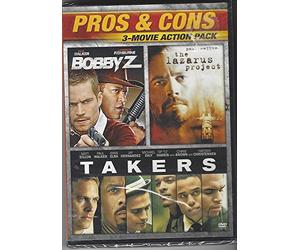 Pros & Cons: 3-Movie Action Pack / The Lazarus Project / Takers