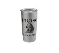 PROSA PRIMA DI BROS Divertente William Shakespeare Letteratura Meme Bicchiere termico in acciaio inox doppia parete