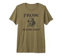 PROSA Prima di Bros Divertente William Shakespeare Letteratura Meme Maglietta Premium