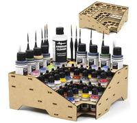 PROSCALE Porta 'colore' acrilici per modellismo Organizer Espositore Bottiglie Vallejo Miniature Postazione Pittura (Modello C)