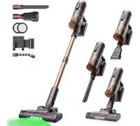 Proscenic P11U Aspirapolvere senza Fili Potente 40KPA/450W, Scopa Elettrica senza Fili con Spazzola Anti-Groviglio, Display LED, Batteria Rimovibile, per Pavimenti/Tappeti/Peli