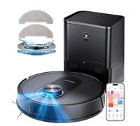 Proscenic Q8 Max Robot Aspirapolvere Lavapavimenti con Mappatura 8000Pa, 200 min, 60 Dias Svuotamento Automatico, Robot aspirapolvere con WiFi/Alexa/App, per Tappeti/Pavimenti/Peli