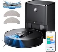 Proscenic Q8 Max+ Robot Aspirapolvere Lavapavimenti con Mappatura 8000Pa, 200 min, Evitamento Automatico Degli Ostacoli, Robot aspirapolvere con WiFi/Alexa/App, per Tappeti/Pavimenti/Peli