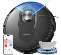 Proscenic Q8 Robot Aspirapolvere Lavapavimenti con Mappatura, Robot Pavimenti 6000Pa 200min, Navigazione LiDAR, Controllo APP/Alexa/WiFi/Siri/IFTTT, Ideale per Pulizia Domestica/Peli Animali