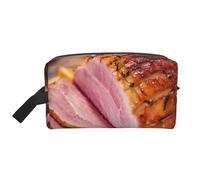 prosciutto, Borsa per il trucco Borsa per cosmetici Borsa da viaggio portatile da viaggio Borsa per trucco Organizer