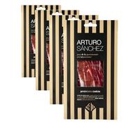 Prosciutto Pata Negra Ibérico di Ghianda Gran Riserva Tagliato a Mano 80 gr - Jamon Iberico de Bellota (Confezione da 4)