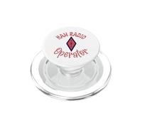 Prosciutto Radio Operator disegno con Amateur Radio Symbol PopSockets PopGrip per MagSafe