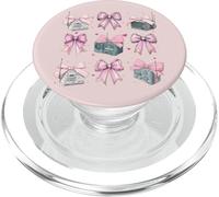Prosciutto Radio Operatore Amatoriale Radio Ragazza Coquette Arco Rosa Mamma PopSockets PopGrip per MagSafe