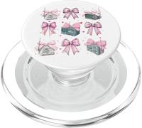 Prosciutto Radio Operatore Amatoriale Radio Ragazza Coquette Arco Rosa Mamma PopSockets PopGrip per MagSafe