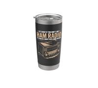 Prosciutto Radio Tipo Di Intelligente Persone Amatoriali Radio Prosciutto Operatore Bicchiere termico in acciaio inox doppia parete