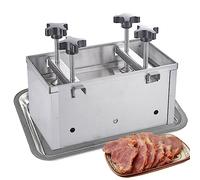 Prosciutto Stampo pressa, Stampo per Pressione di Carne in Acciaio Inossidabile, Produttore di tortino di Hamburger con Dispositivo di pressurizzazione a Doppia Vite, per ripieno, Hamburger