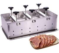 Prosciutto Stampo pressa, Stampo per Pressione di Carne in Acciaio Inossidabile, Produttore di tortino di Hamburger con Dispositivo di pressurizzazione a Doppia Vite, per ripieno, Hamburger(Size:10KG)