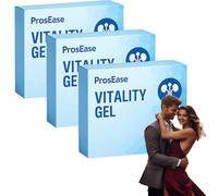 ProsEase Vitality Gel, ProsEase Performance Gel, Crema rivitalizzante, Vitalità ed energia per uomo, Sicuro e delicato, Facile da usare, Veloce ed efficace (3pc)