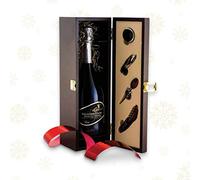 Prosecco Superiore Brut Valdobbiadene Bottiglia Da 750 Ml con cassetta in legno accessoriata- Vendemmia A Mano - Al Canevon - Speciale Idea Regalo per Natale