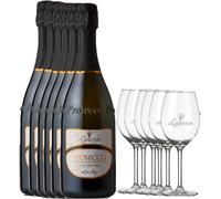 Prosecco Valdobbiadene Offerta Prosecco Doc Treviso Extra Dry Al Canevon 6 Bottiglie Da 750 Ml + 6 CALICI OMAGGIO