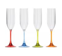 Proseccoglaeser Flamefield 125 ML 4er Set Colorato Campeggio