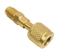 Prosentuo R32 R454B Adattatore in ottone refrigerante da 1/4" femmina a 1/4" maschio compatibile con R-454B/R-32 Mini Split Systems, pompa a vuoto e connettore tubo calibro Raccordo filettato inverso