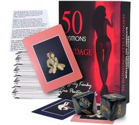 Prosixtoy Gioco di Carte per Coppie - Giochi Erotici con 50 Carte Posizioni Sesso e 2 Dadi Sesso, Regalo per Coppie, Uomini, Donne (18+)